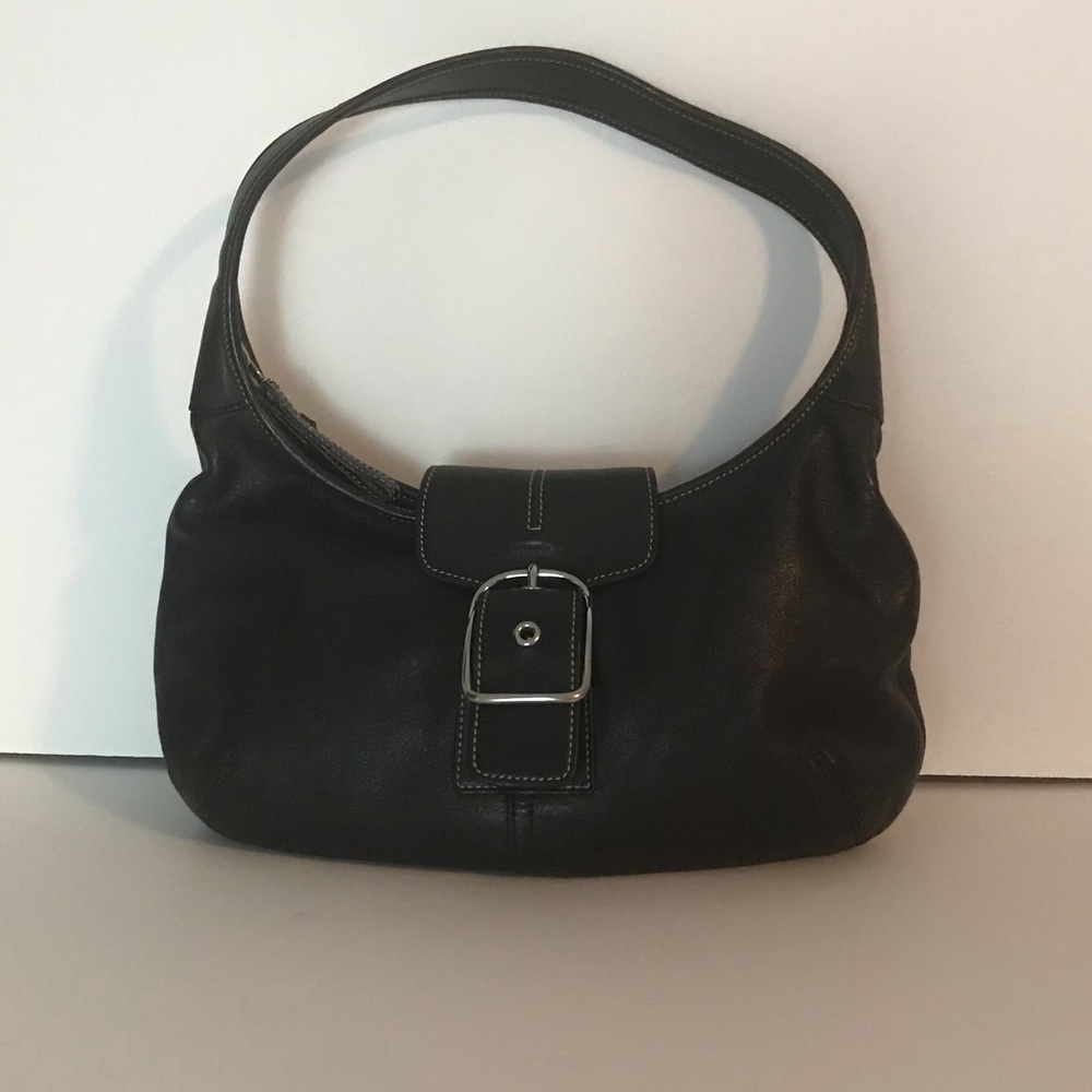 COACH buckle shoulder bag - LIKE NEW!
